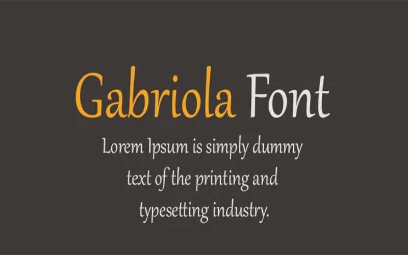 Gabriola Font Free Download