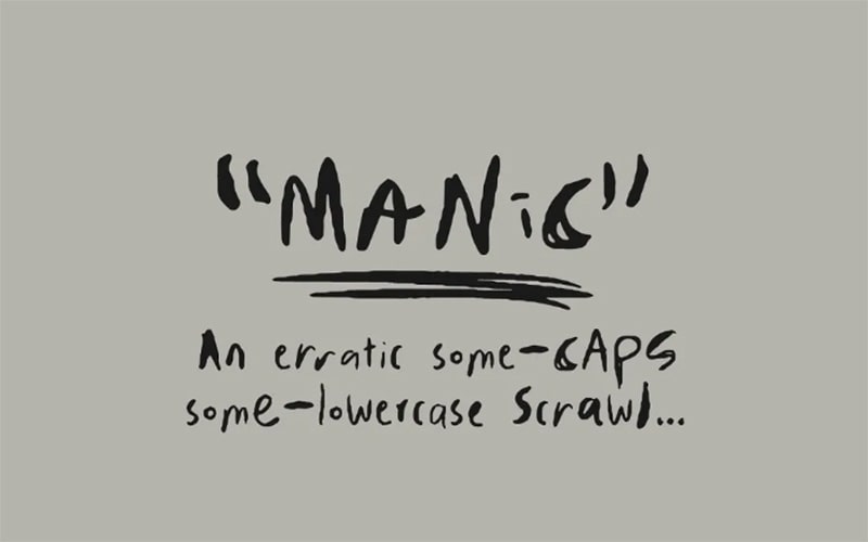 Manic Erratic Font family free download