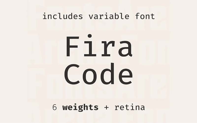 Fira Code Font Free Family Download