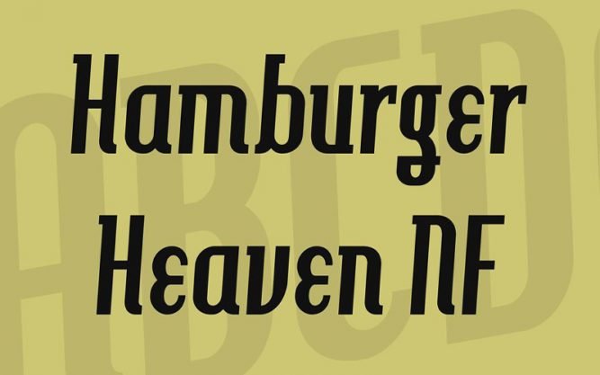 Hamburger Heaven Font Family Free Download