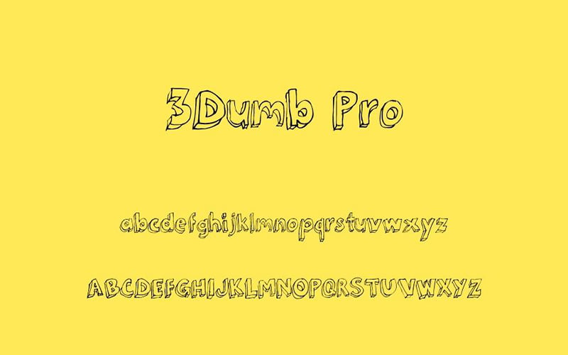3dumb Font Free Download 