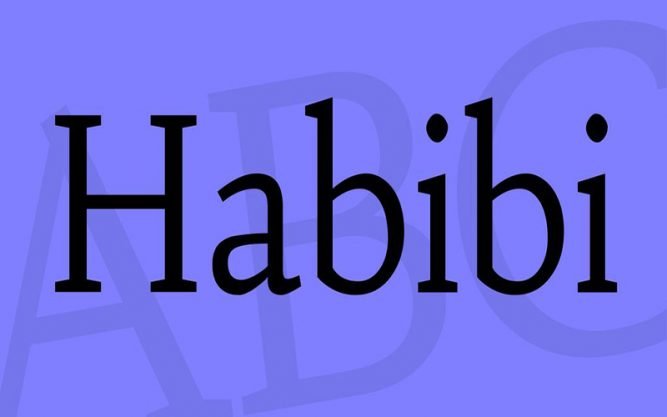 Habibi Font Family Free Donwload