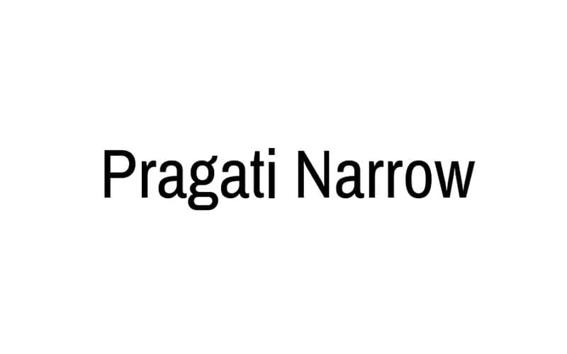 Pragati Narrow Font Family Free Download