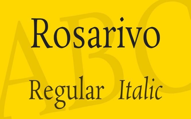 Rosarivo Font Family Free Download