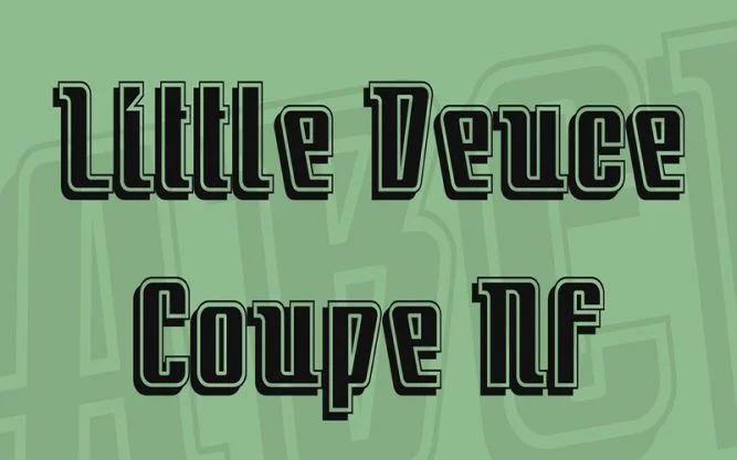 Little Deuce Coupe Font Family Free Download