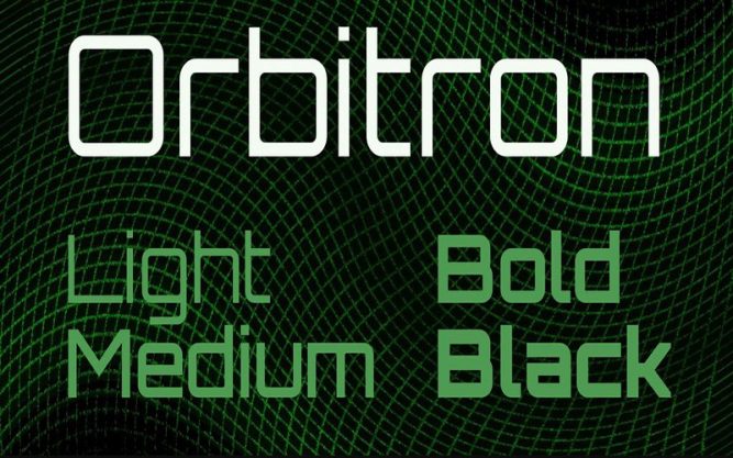 orbitron bold font free