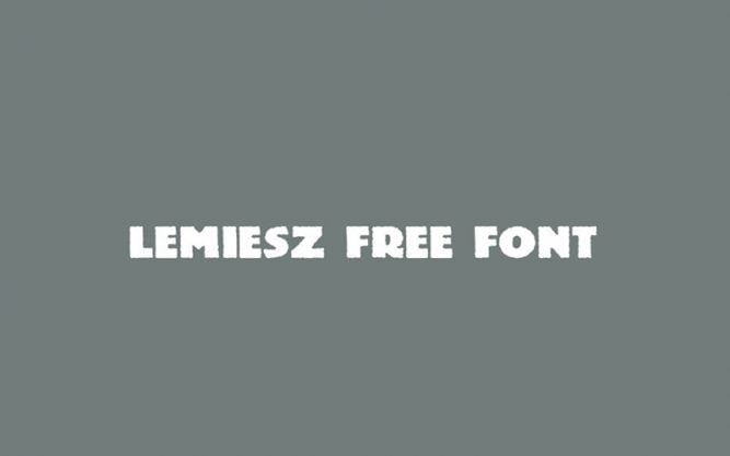 Lemiesz Font Family Free Download