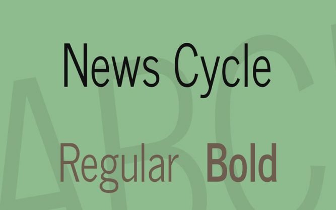 News Cycle Font Family Free Download