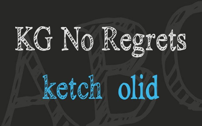No Regrets Font Family Free Download