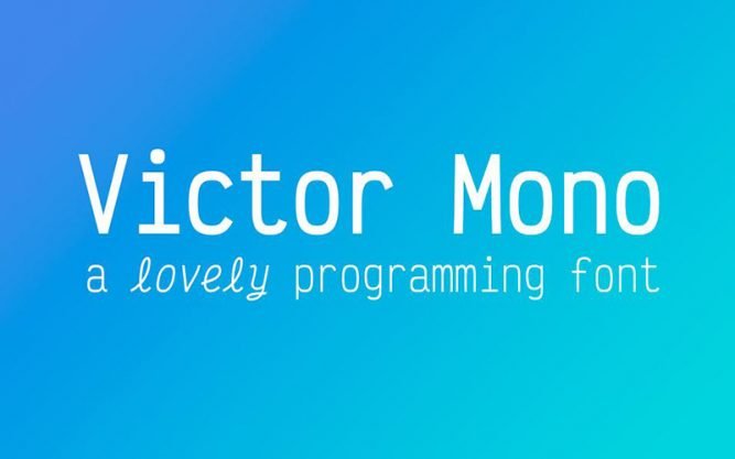 Victor Mono Font Family Free Download