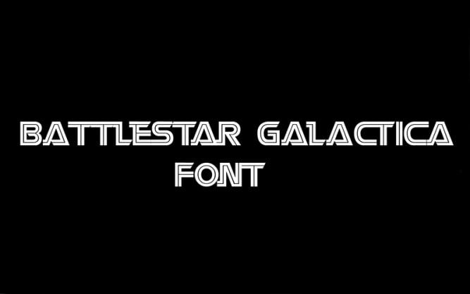 Battlestar Galactica Font Family Free Download