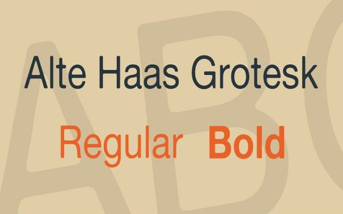 Alte Haas Grotesk Font Family Free Download