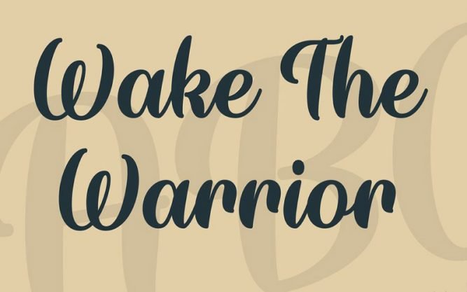 Wake The Warrior Font Family Free Download