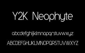 Y2K Neophyte Font Family Free Download