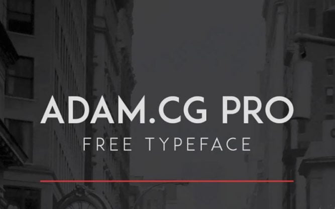 Adam CG Pro Font Family Free Download