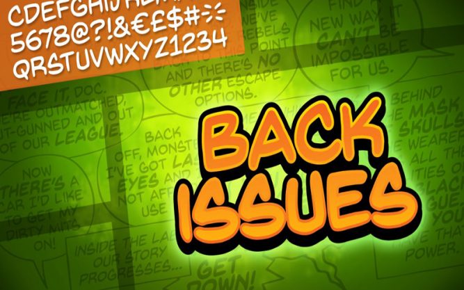 Back Issues Font Family Free Download