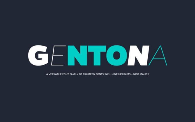 Gentona Font Family Free Download