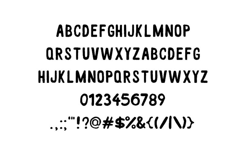 White Wood Font Free Download