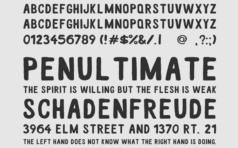 White Wood Font Free Family Download