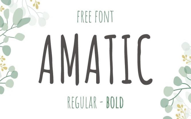 Amatic SC Font Family Free Download