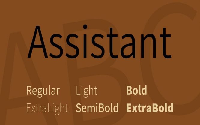 Assistant Font Family Free Download