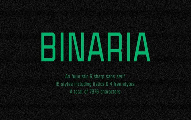 Binaria Font Family Free Download