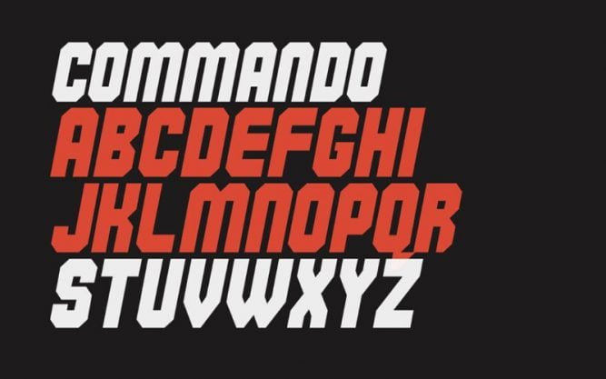 Commando Font Free Download