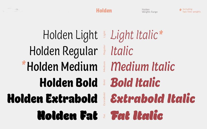 Holden Font Free Download