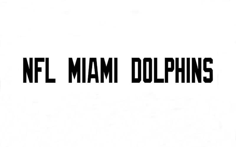 NFL Miami Dolphins Font, NFL Fonts