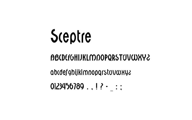 Sceptre Font Free Family Download