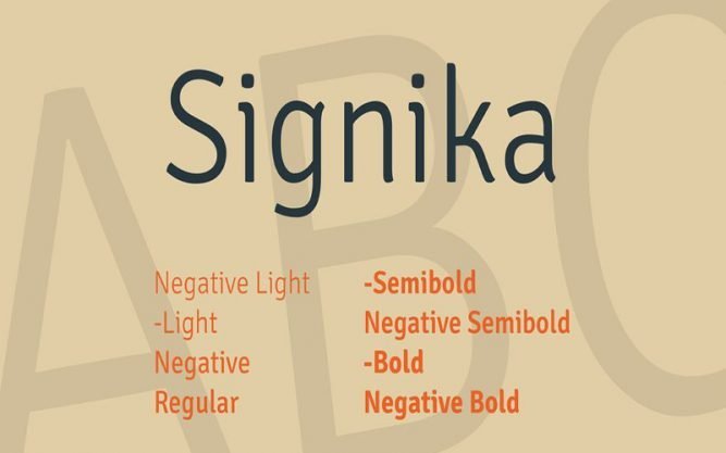 Signika Font Family Free Download