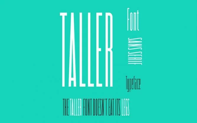 Taller Font Family Free Download