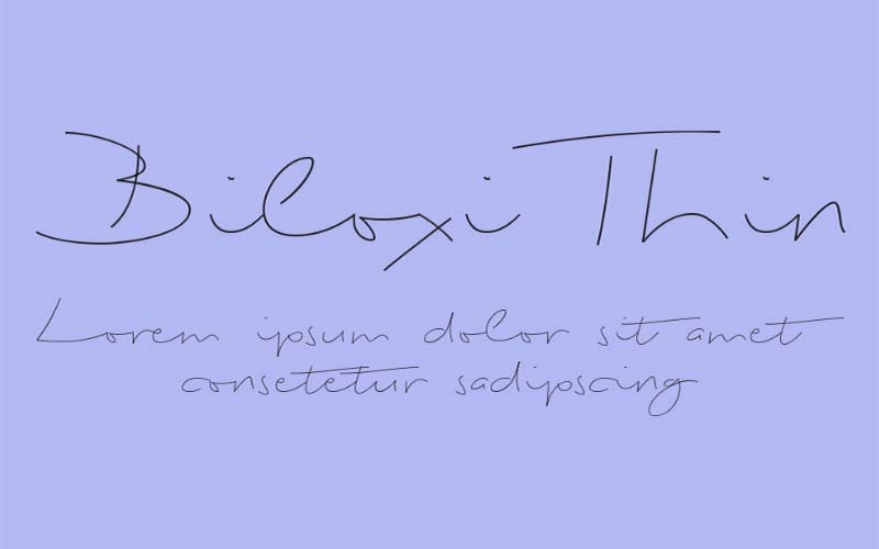 Biloxi Script Font Free Family Download