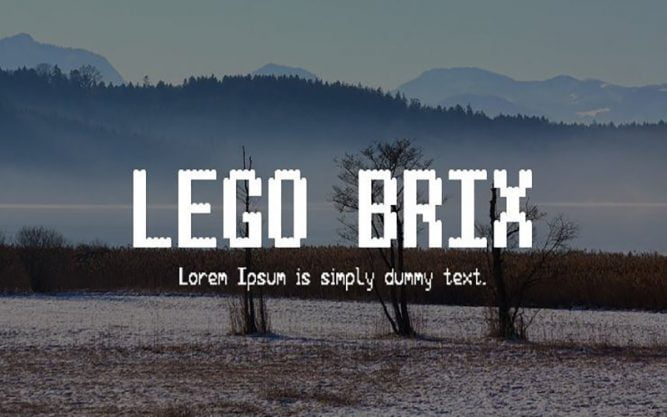 Lego Brix Font Family Free Download