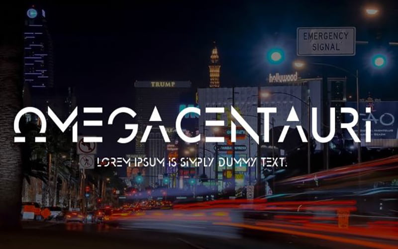 Omega Centauri Font Free Download