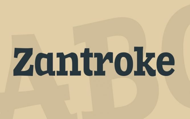 Zantroke Font Family Free Download