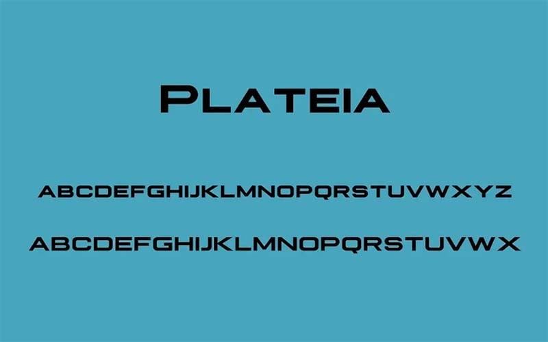 Plateia Font Free Family Download