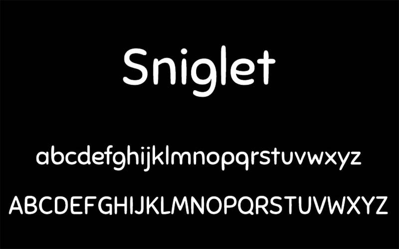 Sniglet Font Family Free Download