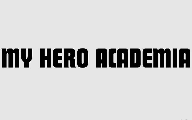 My Hero Academia Logo Font Free Family Download