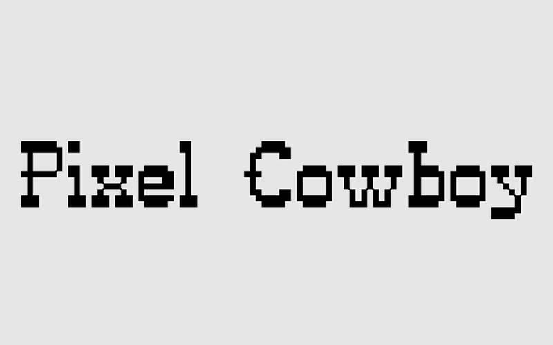 Pixel Cowboy Font Free Download