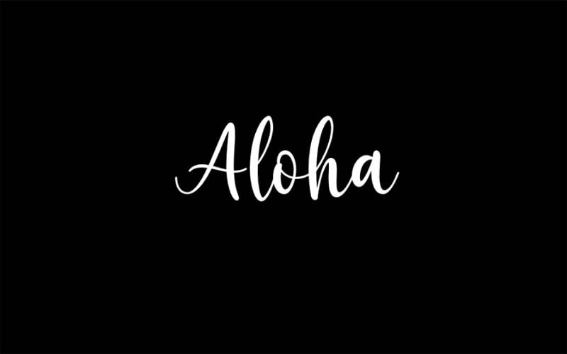 Aloha Font Free Family Download
