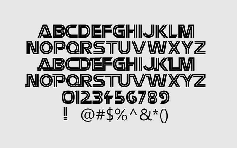 Battlestar Galactica Font Family Free Download