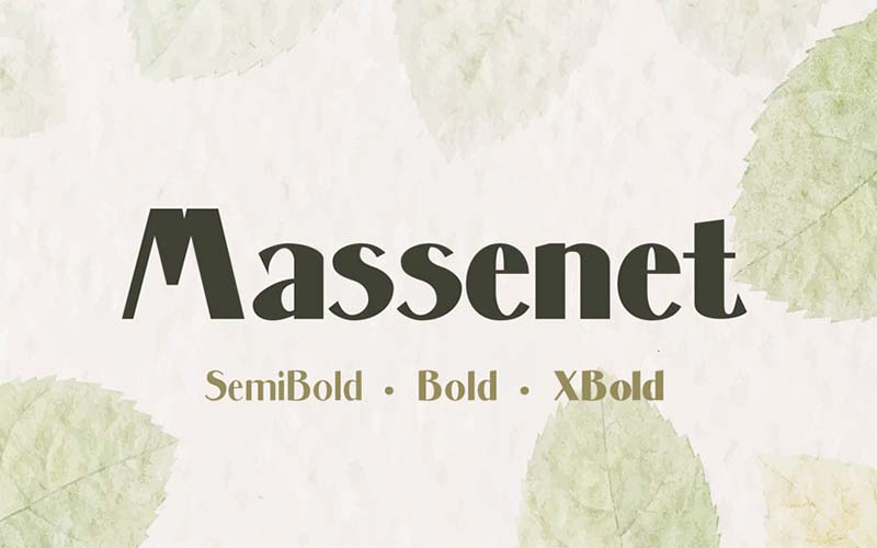 Massenet Font Family Free Download