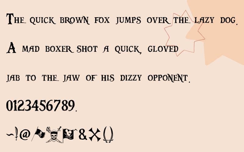 Pieces Of Eight Font Family Download