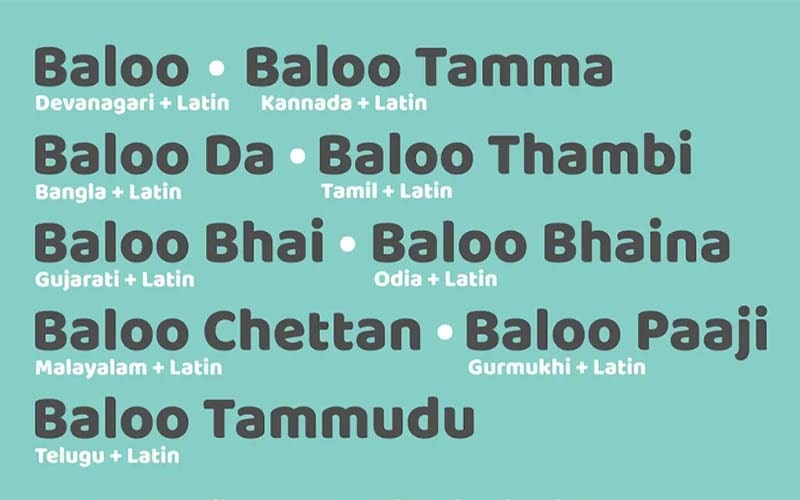 Baloo Paaji 2 Font Family Free Download