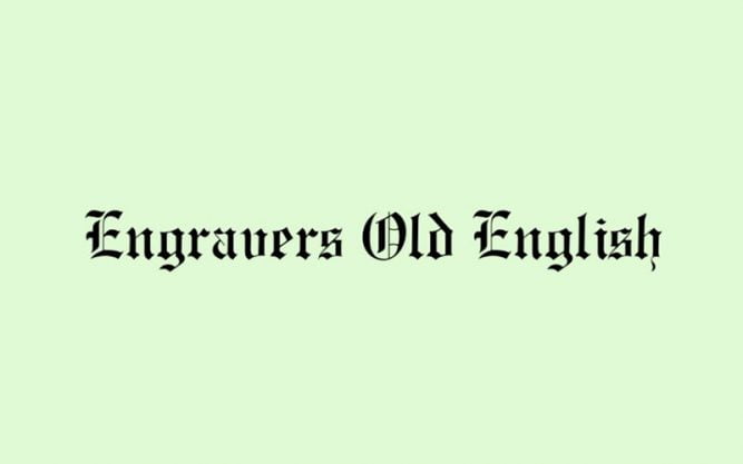 Engravers Old English Font Family Free Download