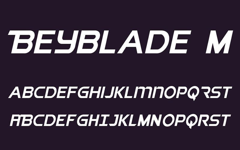 Beyblade Metal Fight Font Family Download