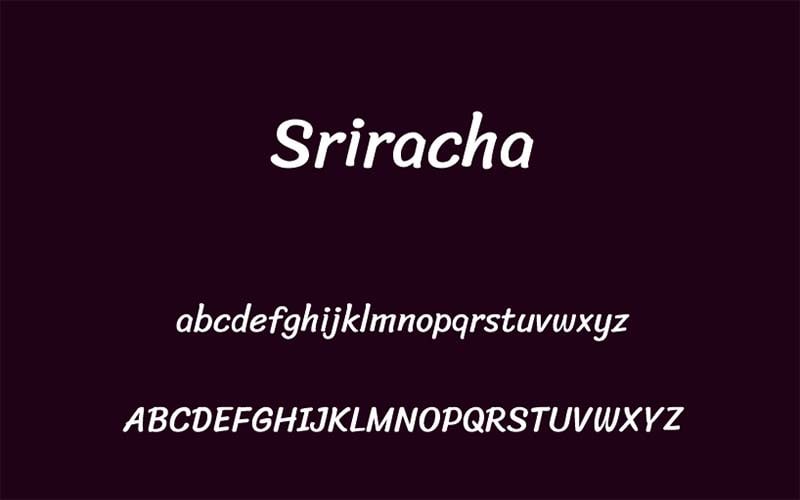 Sriracha Font Family Free Download