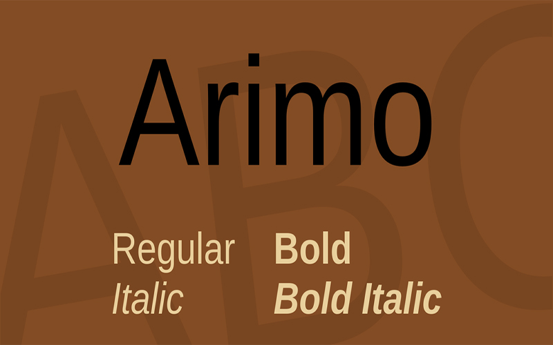 Arimo Font Free Family Download