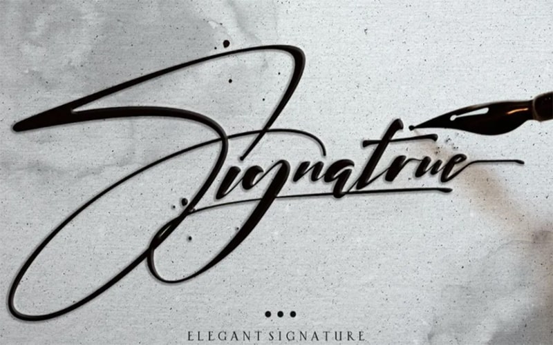 Elegant Signature Font Family Free Download
